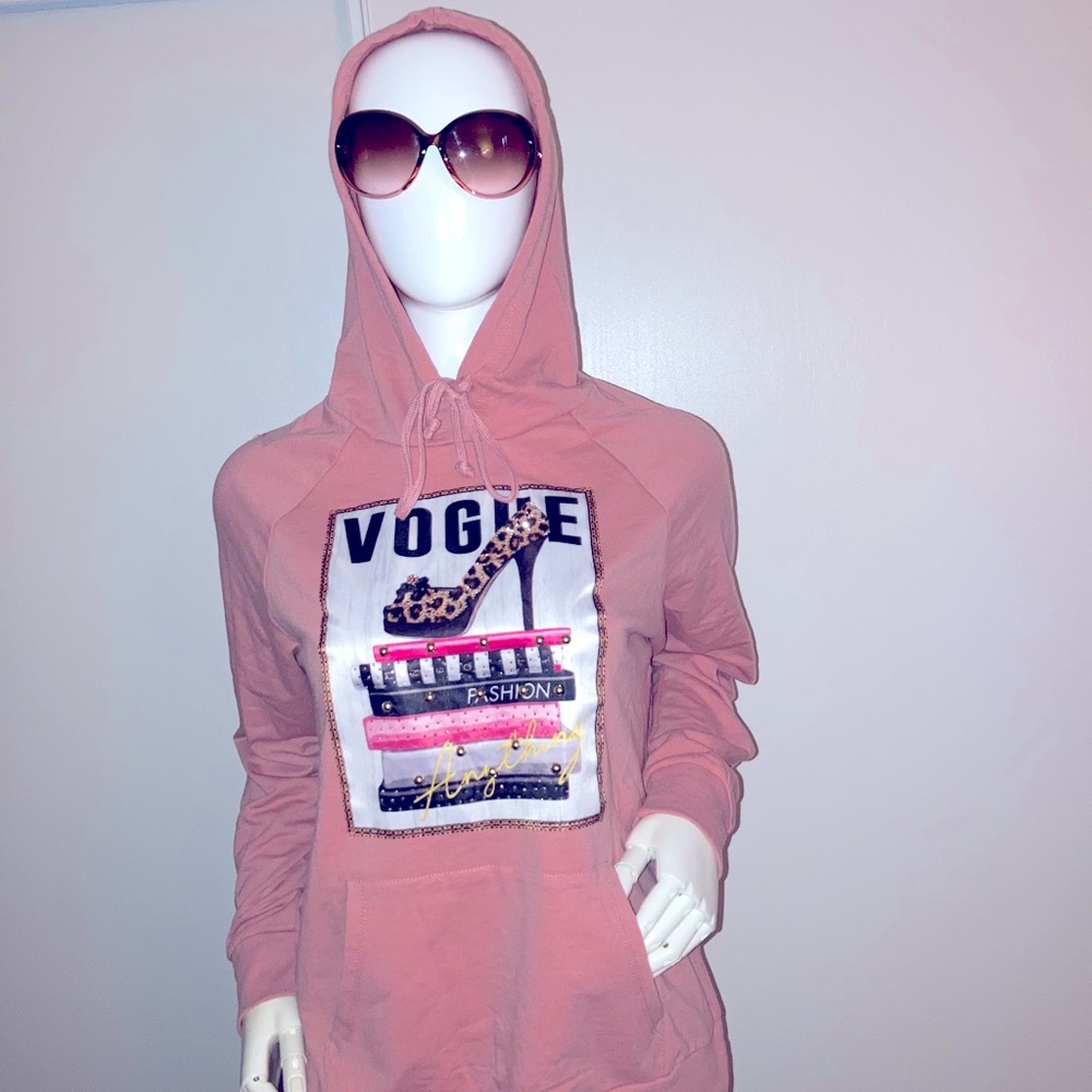 3D Hoodie with rhinestones